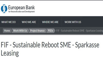 FIF - Održivo ponovno pokretanje MSP - Sparkasse Leasing